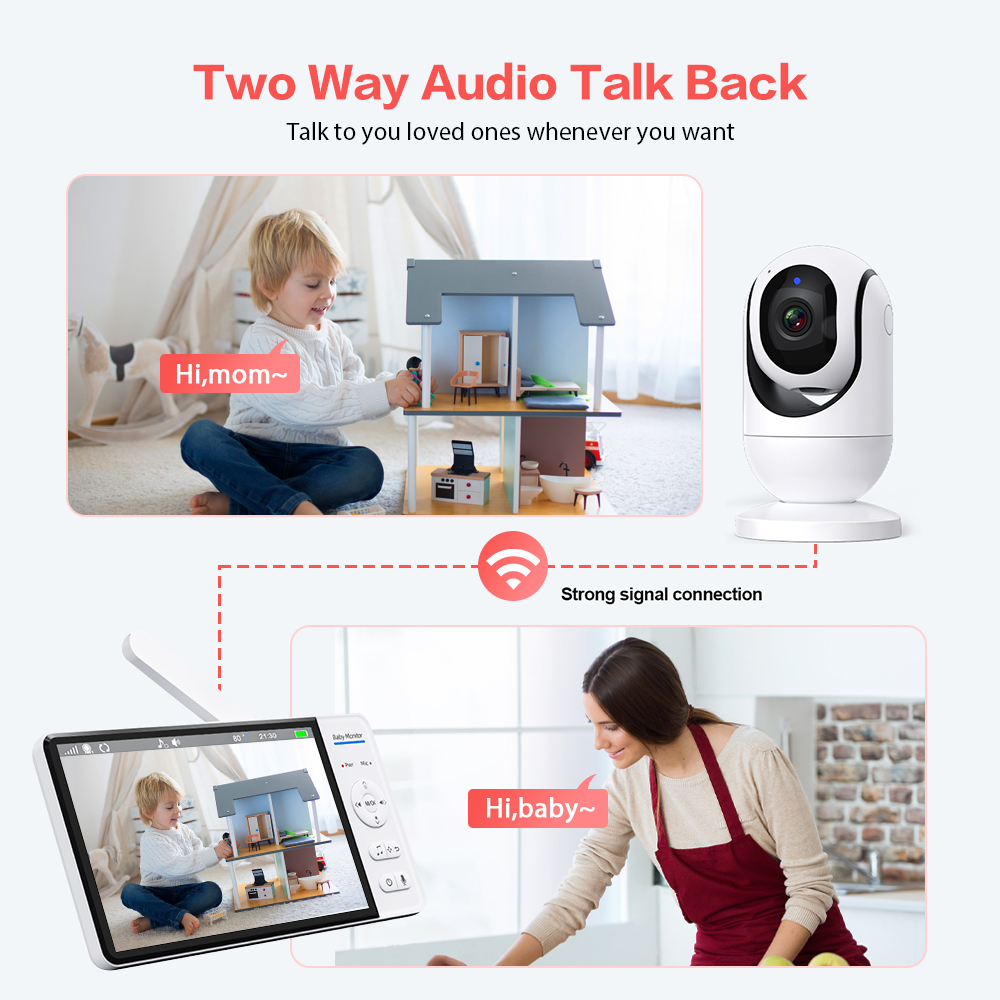 Видеоняня, 7 дюймов, 1080P HD, – обзор и цена Baby Monitor Sensor