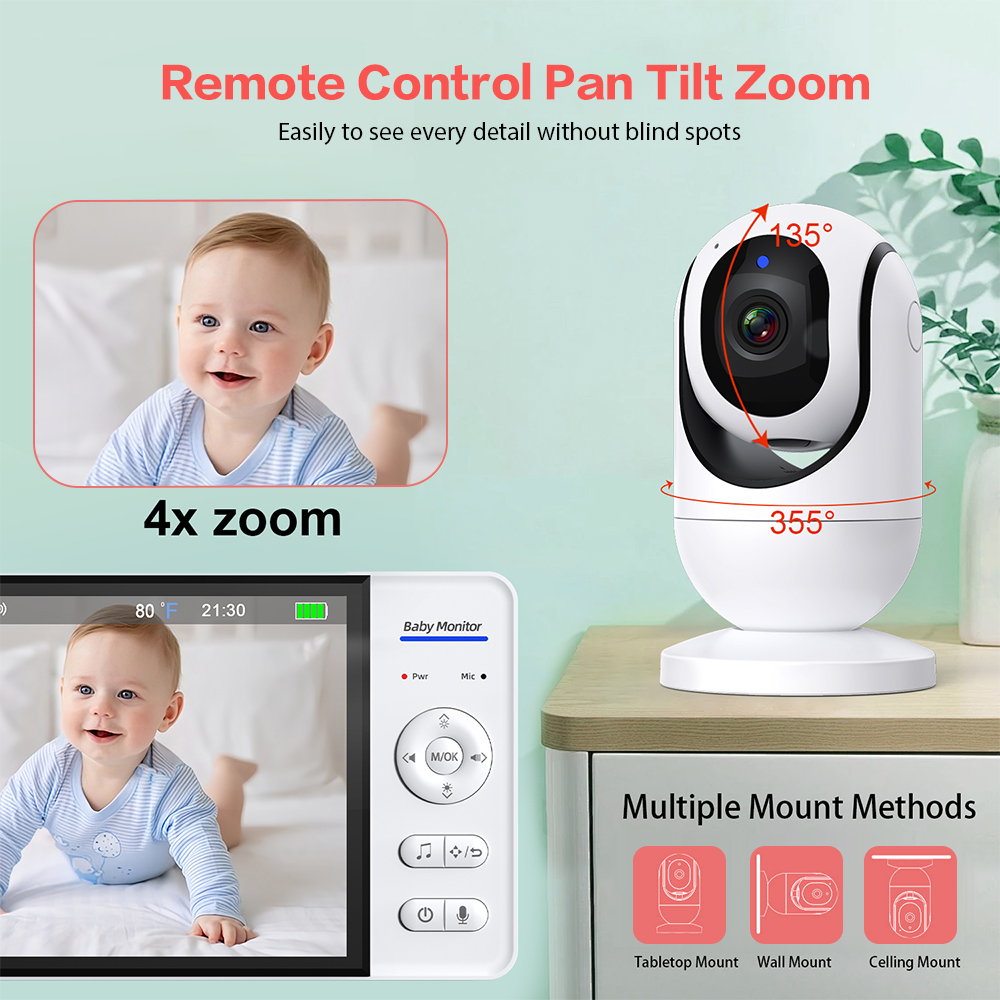 Видеоняня, 7 дюймов, 1080P HD, – обзор и цена Baby Monitor Sensor