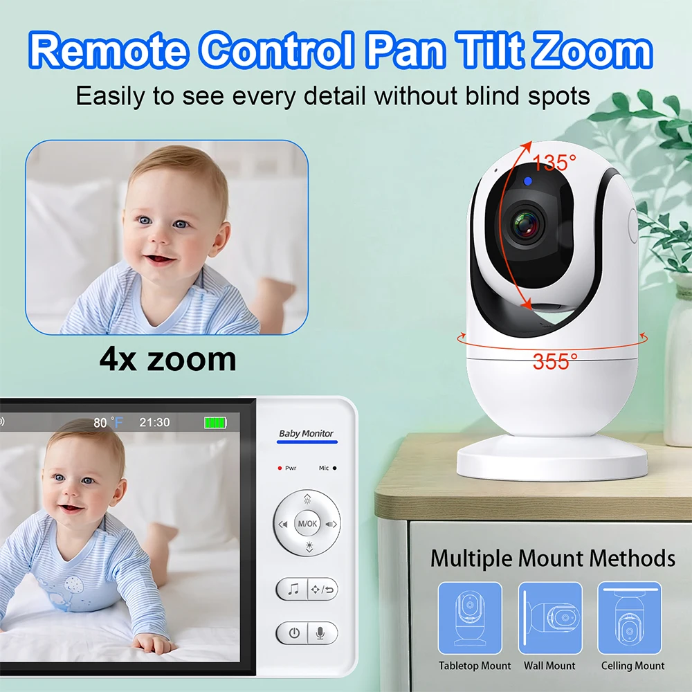 Без Wi-Fi, 7-дюймовая радионян – обзор и цена Baby Monitor Sensor