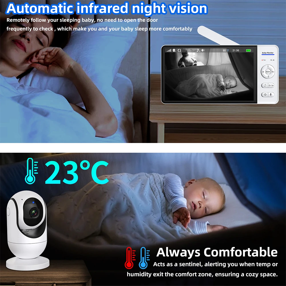 Без Wi-Fi, 7-дюймовая радионян – обзор и цена Baby Monitor Sensor