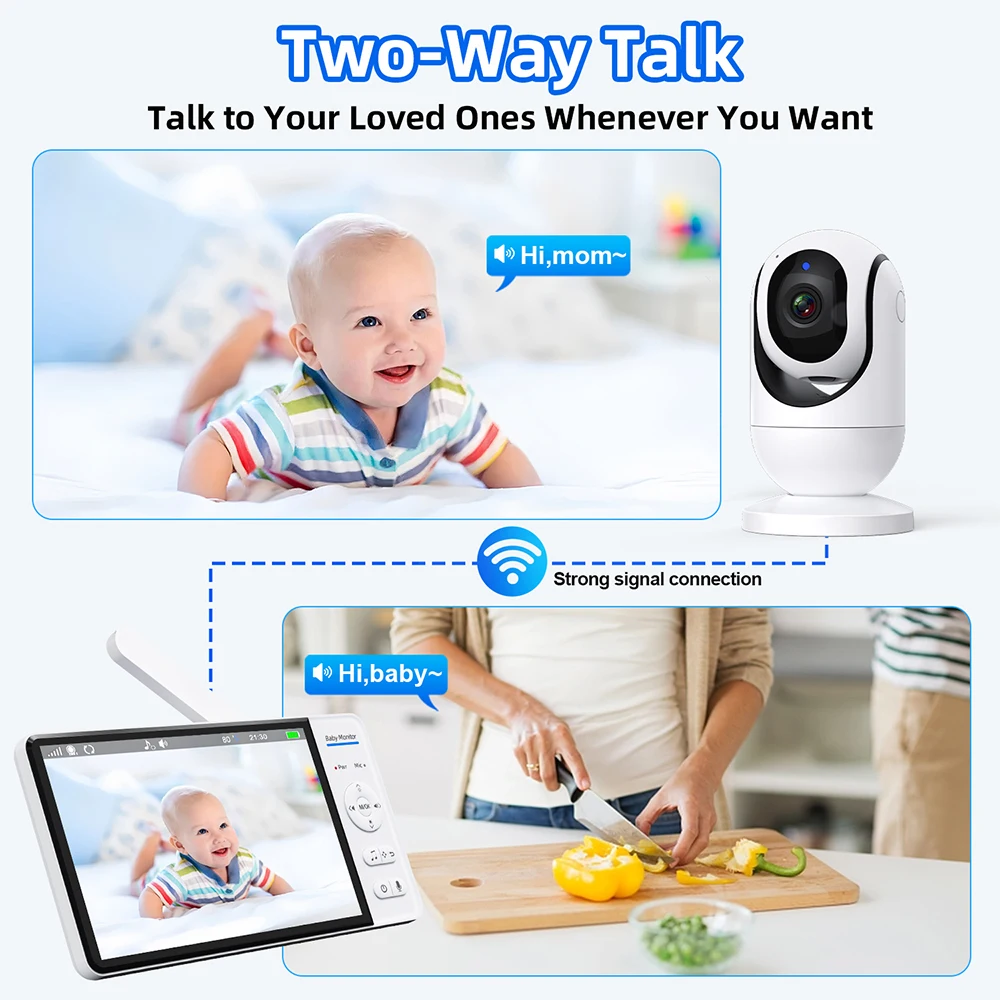 Без Wi-Fi, 7-дюймовая радионян – обзор и цена Baby Monitor Sensor